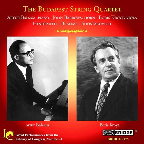 Hindemith/ Brahms/ Kroyt/ Barrows/ Gorodetzky - Great Performances from the Library of Congress 21