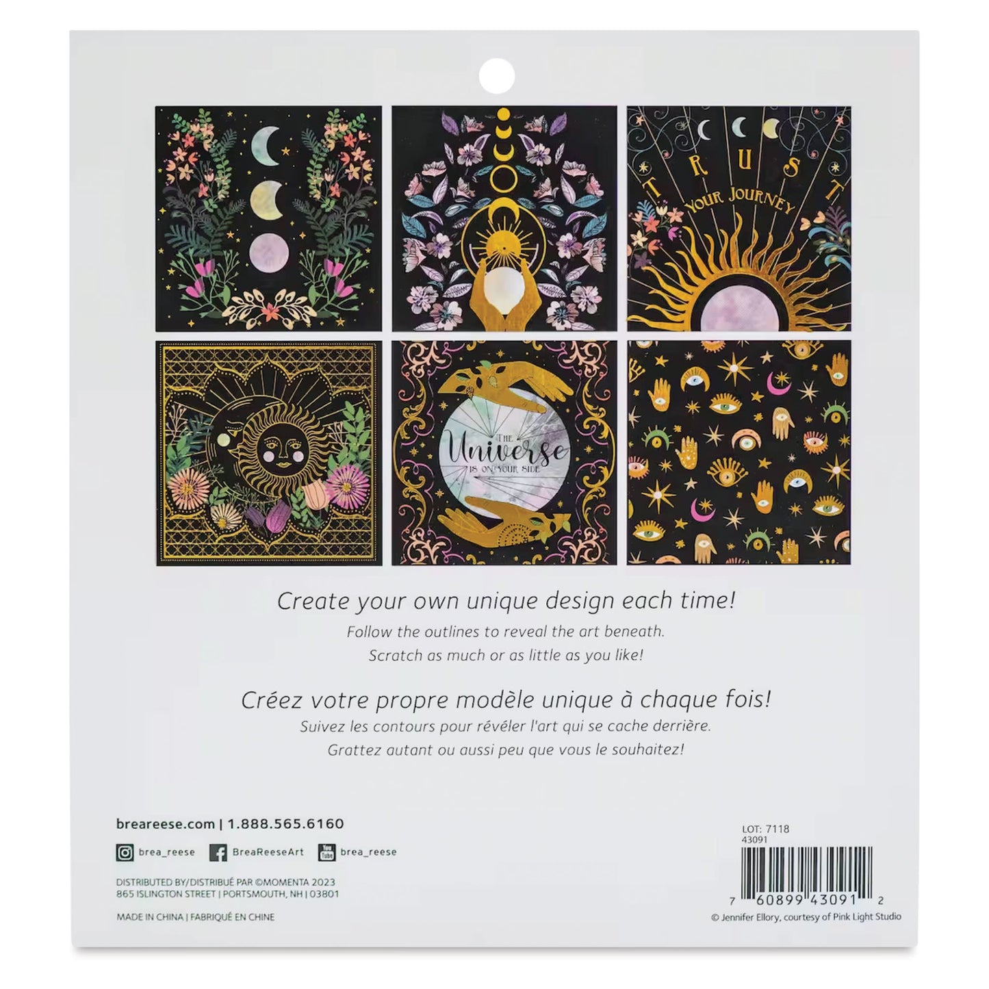 Brea Reese Scratch Art Kit - Celestial