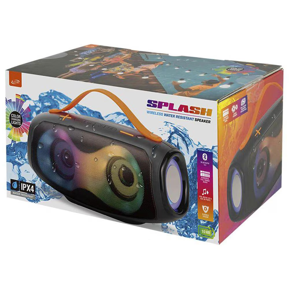 iLive Splash Wireless Water Resistant Speaker - Black