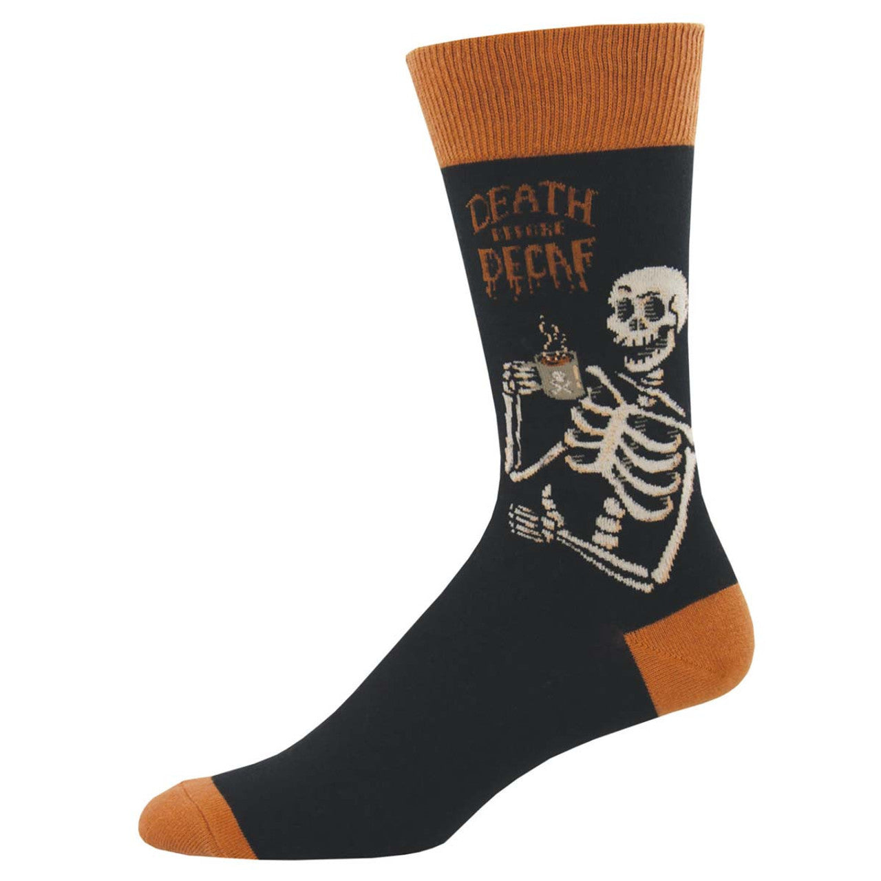 Death Before Decaf Crew Socks