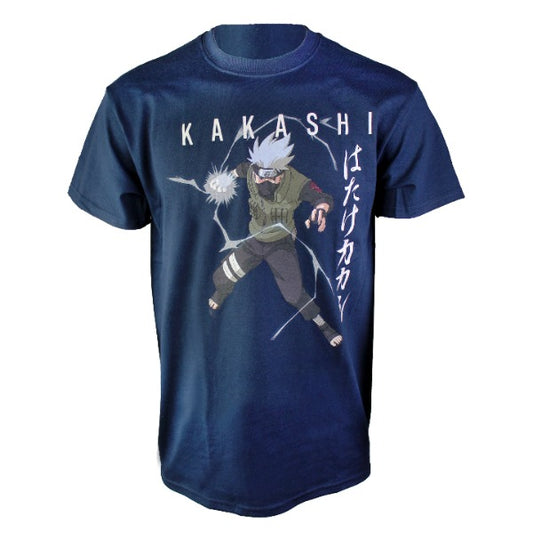 Naruto Shippuden: Kakashi Chidory T-Shirt - Navy