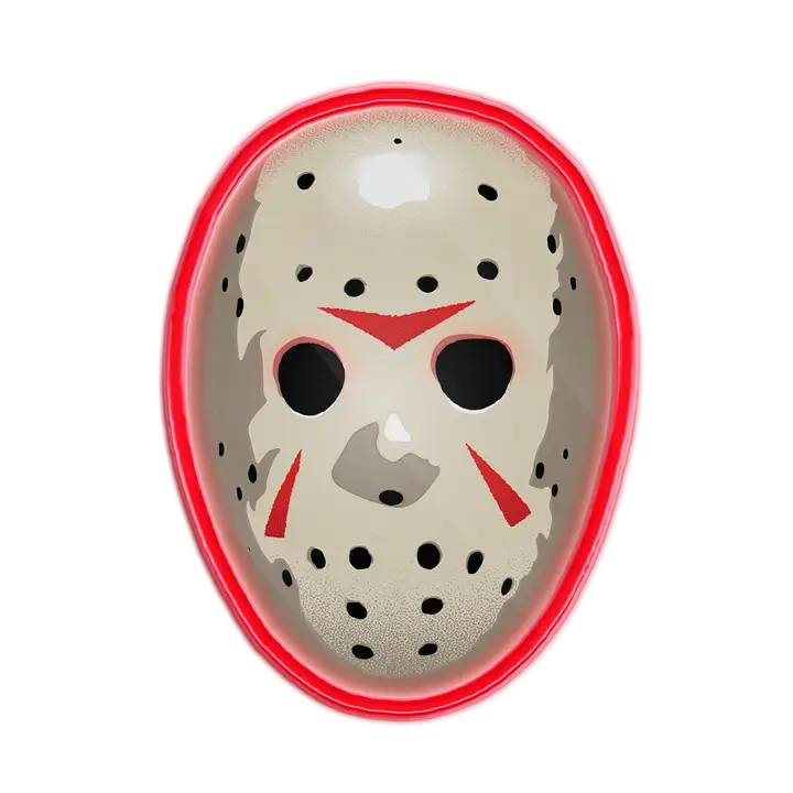 Friday The 13th Small Die Cut Wall Art w Light Up Accents