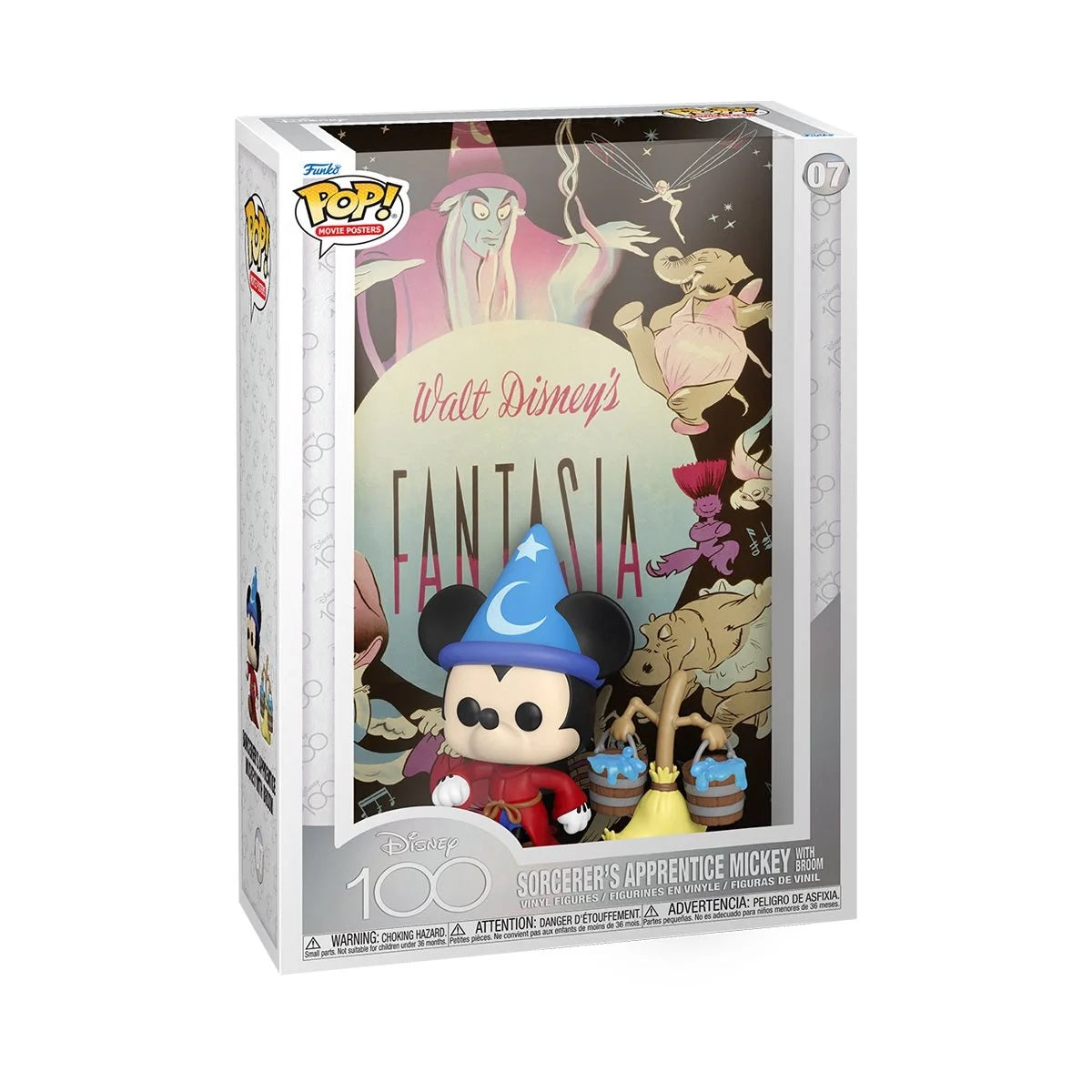 Funko Pop! Movie Poster: Disney 100 - Fantasia Sorcerer's Apprentice Mickey with Broom