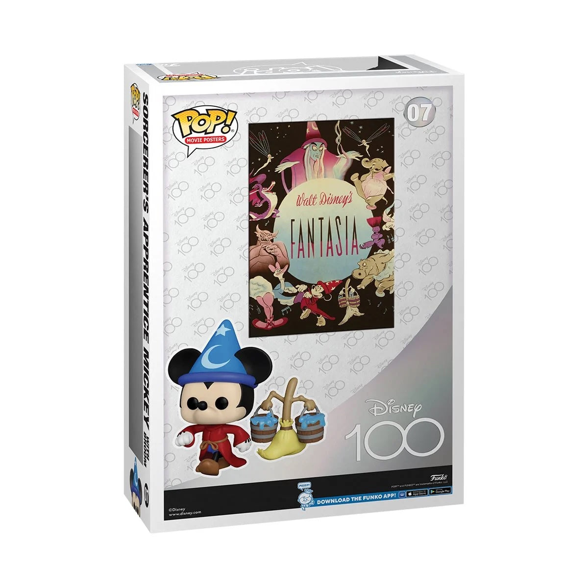 Funko Pop! Movie Poster: Disney 100 - Fantasia Sorcerer's Apprentice Mickey with Broom