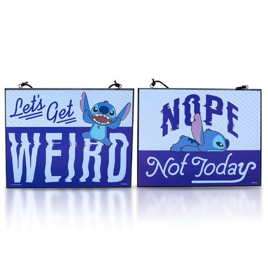 Disney - Lilo and Stitch Reversible Hanging Sign