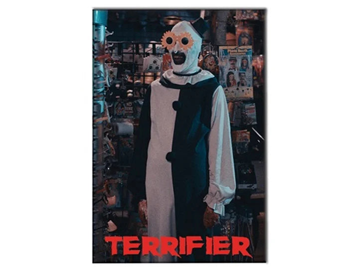Terrifier Art the Clown Sunflower Glasses Magnet