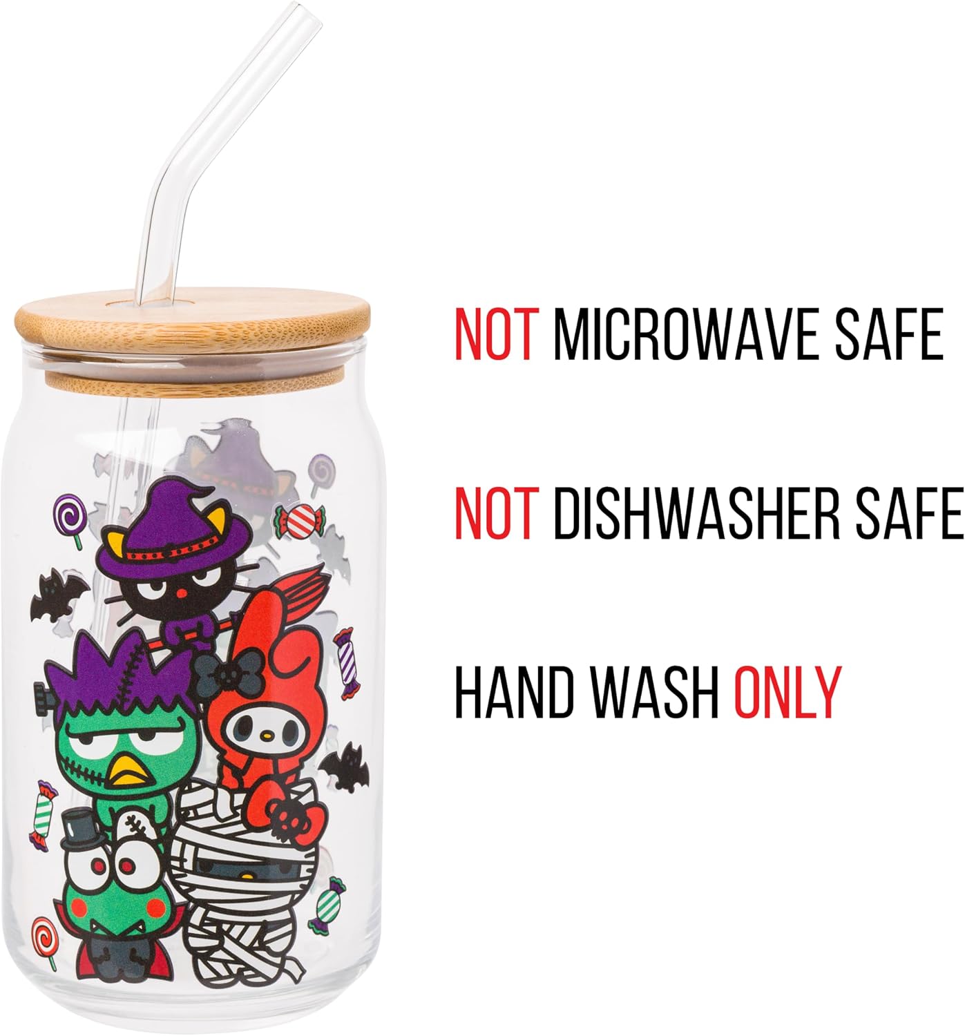 Sanrio Hello Kitty and Friends Keroppi, Glass Tumbler, 16oz