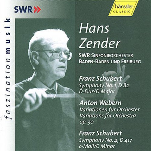 Schubert/ Webern/ Zender/ Swr Radio So Freiburg - Symphony 1 D Major / Variations for Orchestra Op30