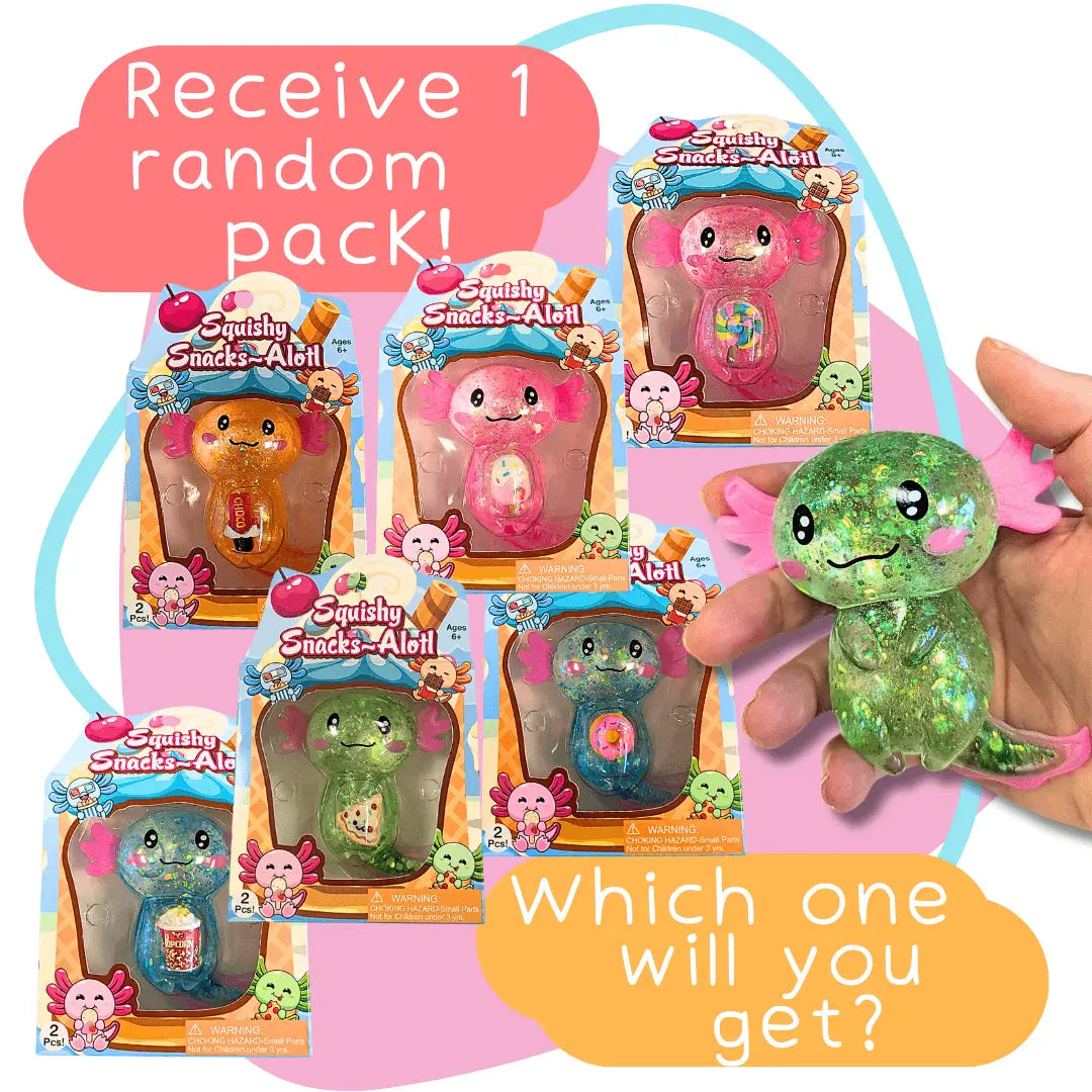 Squishy Snacks-Alotl (1 random)