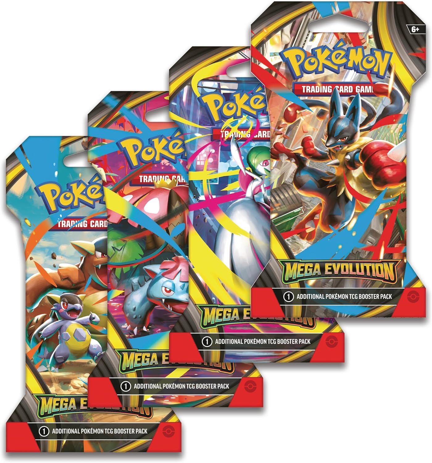 Pokemon Mega Evolution Sleeved Booster (Style may vary)