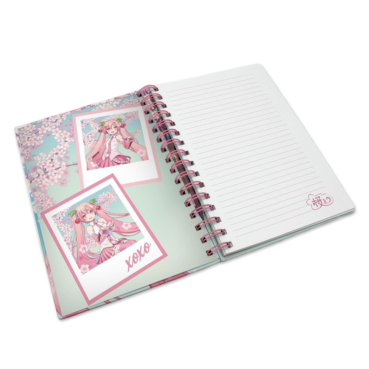Hatsune Miku Cherry Blossom Hardcover Spiral Notebook