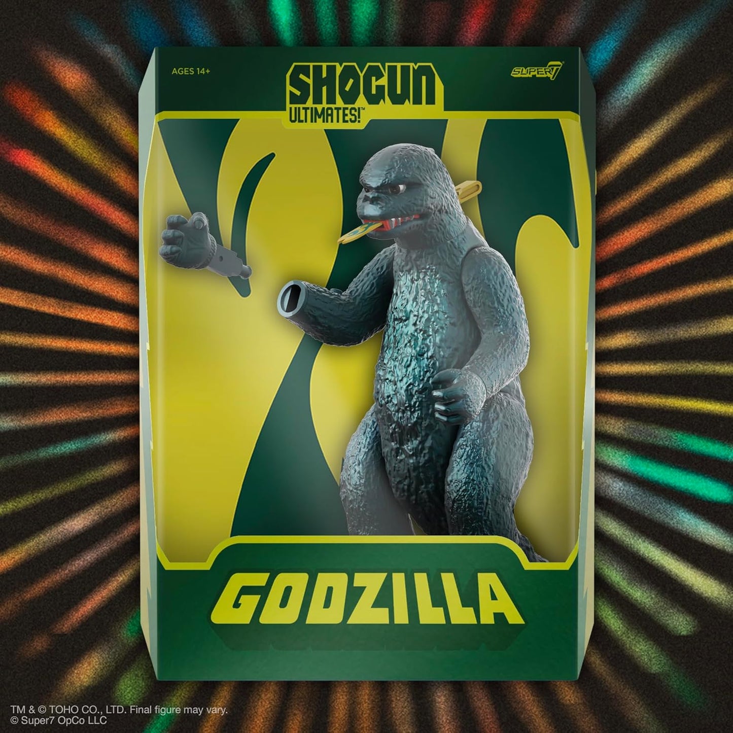 Super7 - Toho - Ultimates! - Shogun Godzilla (Green Metallic Hawaii)