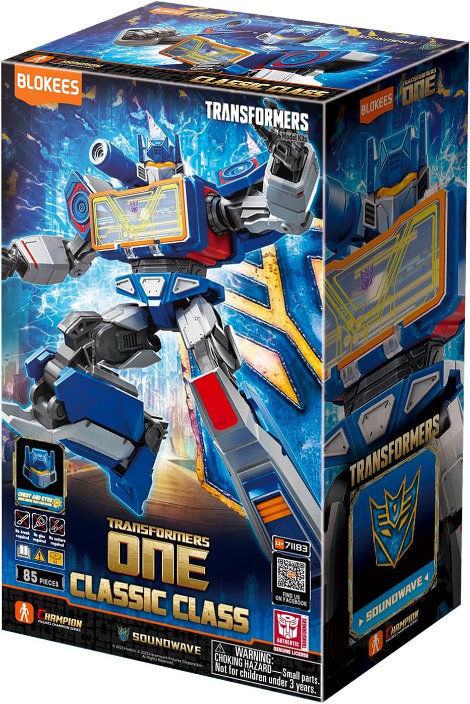 BLOKEES Transformers Classic Class Transformers One Soundwave