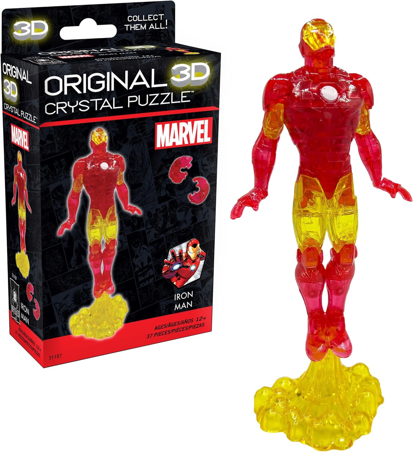 Marvel Iron Man Original 3D Crystal Puzzle