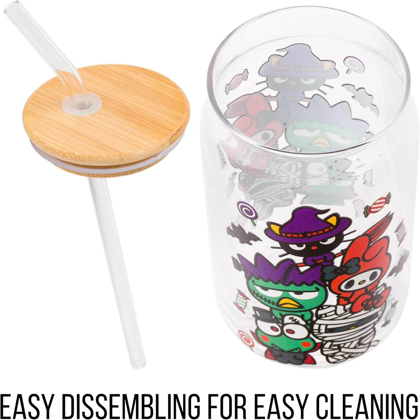 Sanrio Hello Kitty and Friends Keroppi, Glass Tumbler, 16oz