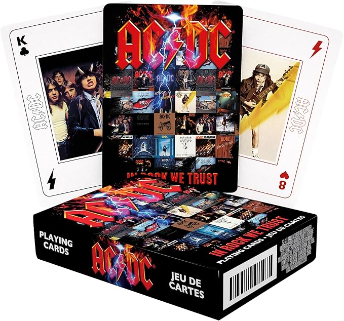 AC/DC In Rock We Trust Playing Cards