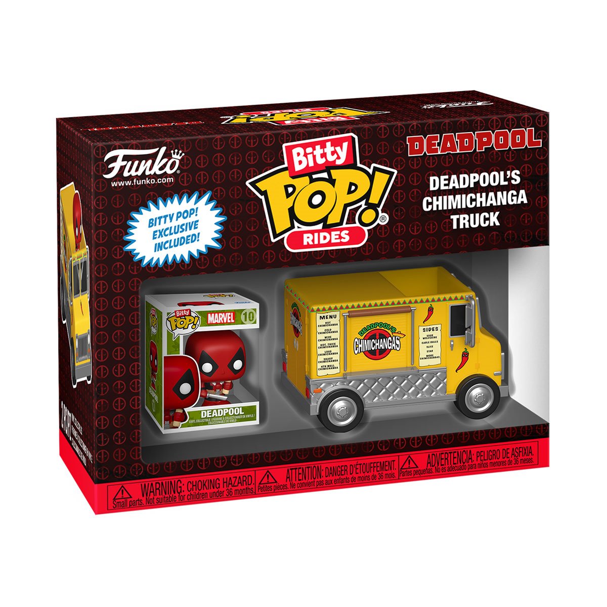 Funko Bitty Pop! Deadpool and Chimichanga Truck