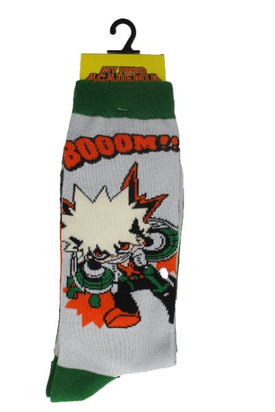 My Hero Academia Bakugo Boom Crew Socks 2-Pack