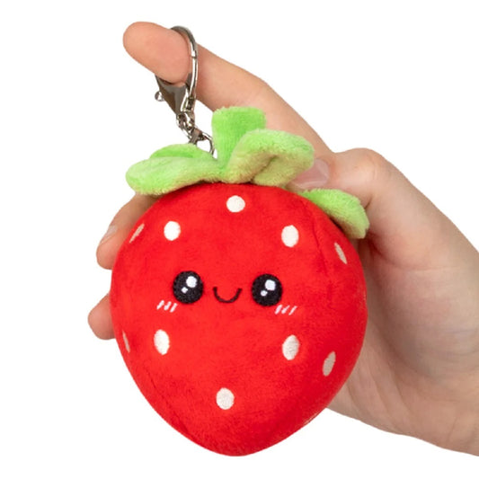 Squishable Strawberry Micro Keychain Plush