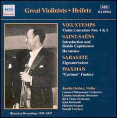 Jascha Heifetz - Plays Vieuxtemps/Saint-Saens/S