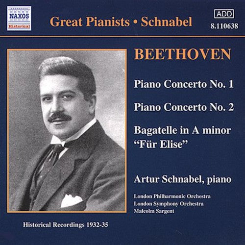 Beethoven/ Schnabel/ Sargent/ London Phil - Con Pno 1/2