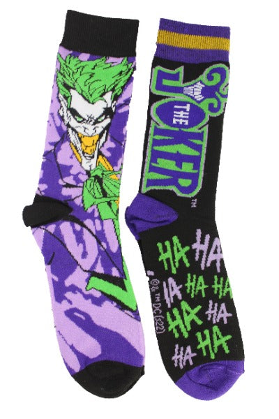 DC Comics Joker Tiedye Socks 2-Pack