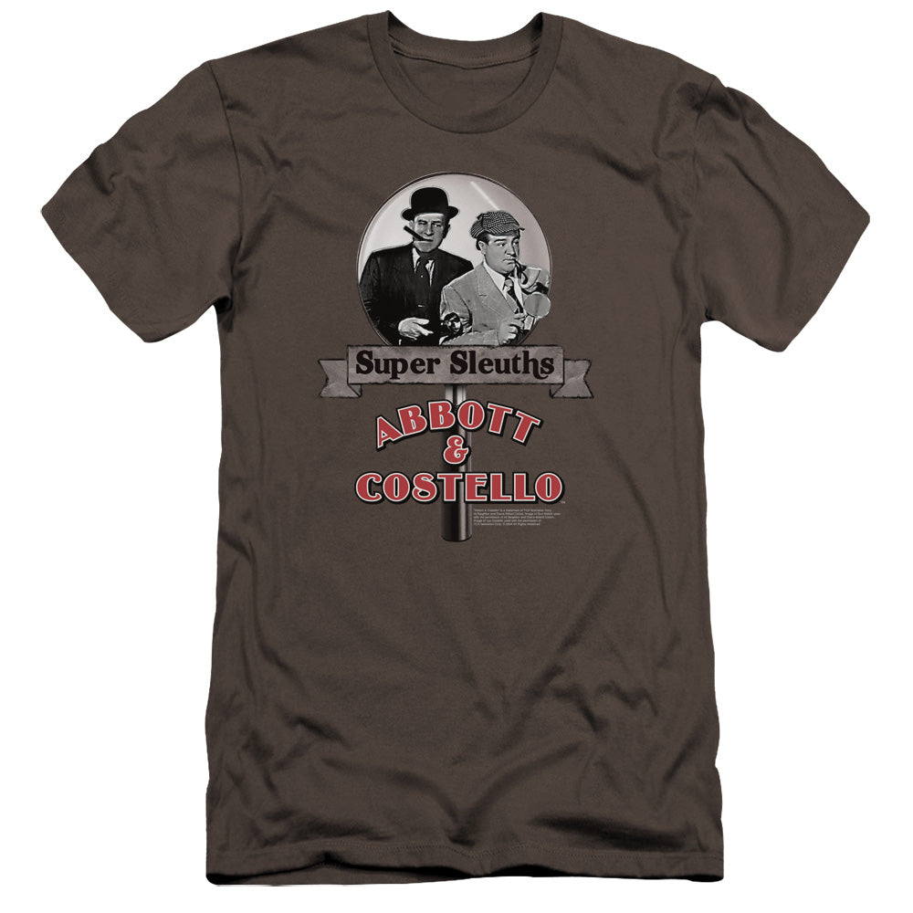 Abbott & Costello - Super Sleuths-premuim Canvas Adult Slim Fit 30/1 - Charcoal