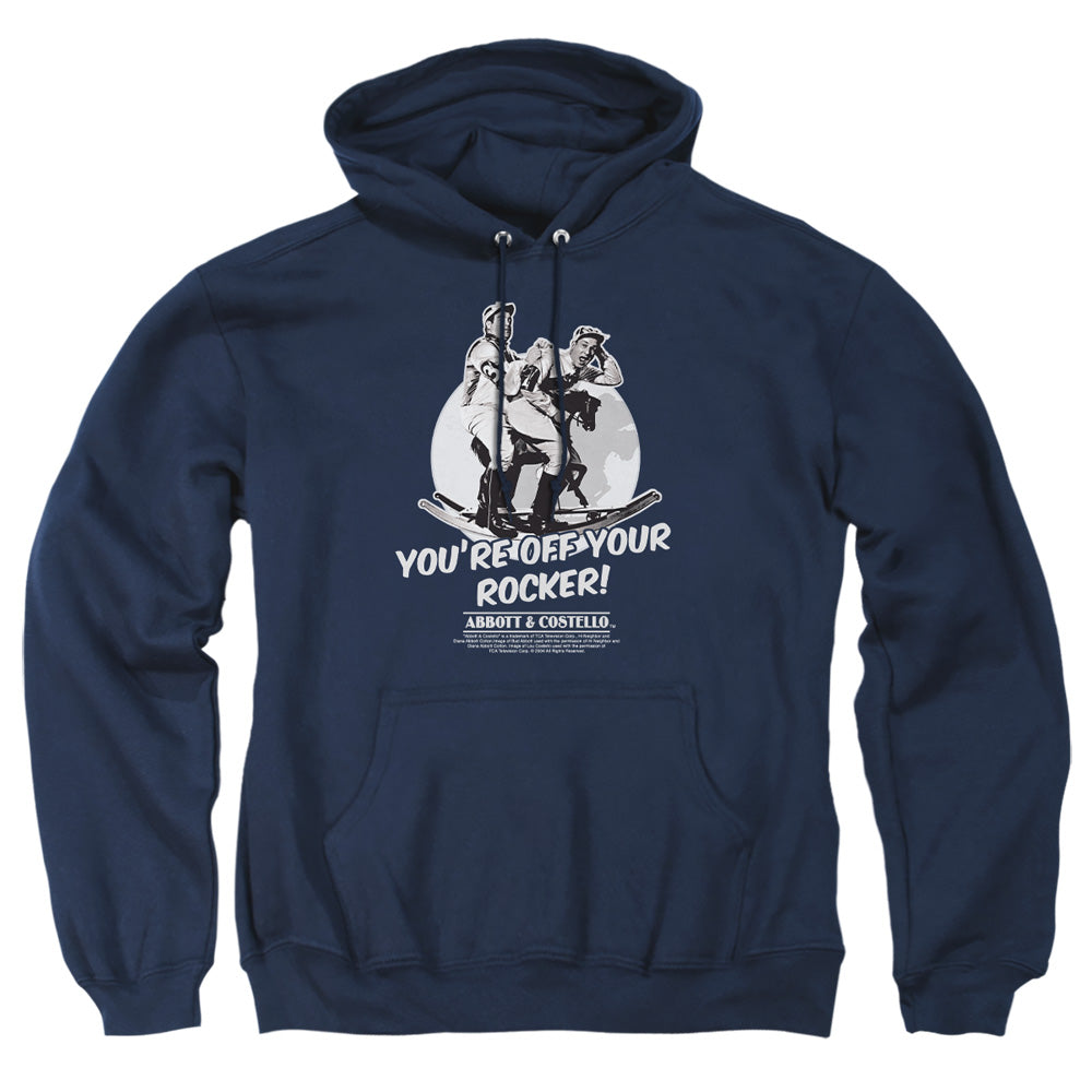 Abbott & Costello - Off Your Rocker - Adult Pull-over Hoodie - Navy