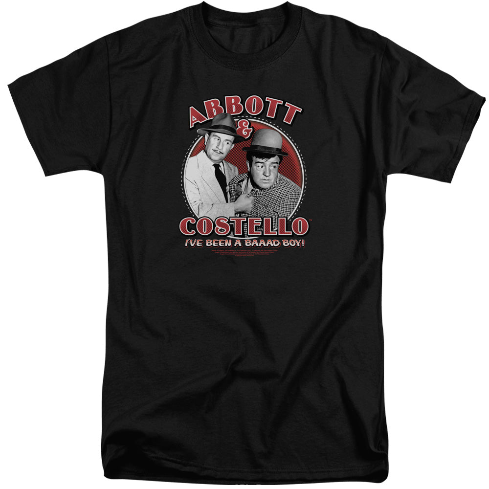 Abbott & Costello - Bad Boy - Short Sleeve Adult Tall - Black T-shirt