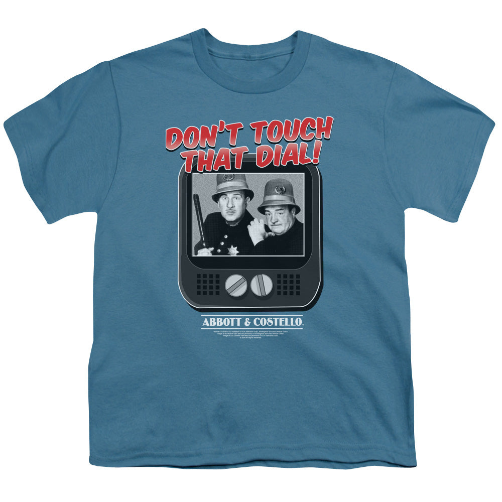 Abbott & Costello - That Dial - Short Sleeve Youth 18/1 - Slate T-shirt