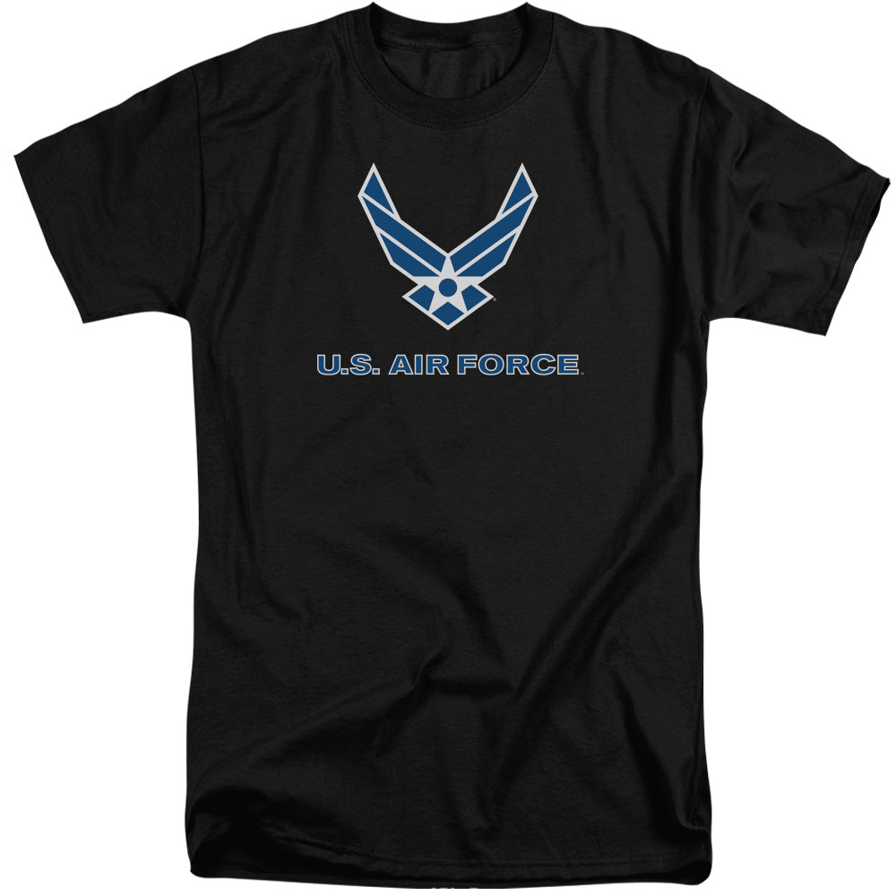 Air Force - Logo - Short Sleeve Adult Tall - Black T-shirt