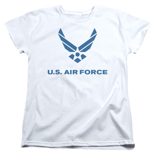 Air Force - Distressed Logo - Short Sleeve Womens Tee - White T-shirt