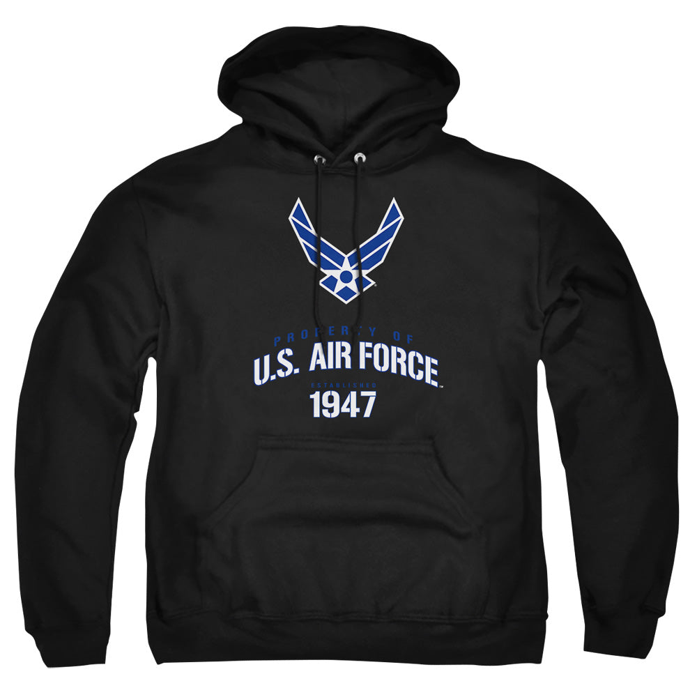 Air Force - Property Of - Adult Pull-over Hoodie - Black