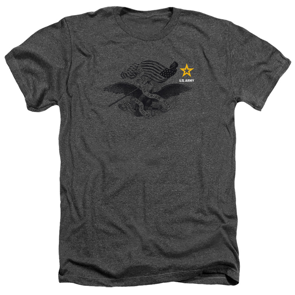 Army - Left Chest - Adult Heather - Charcoal