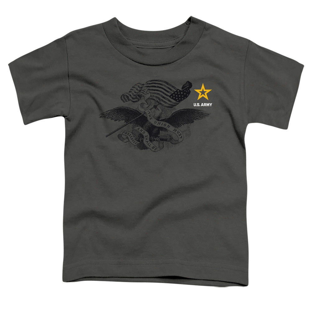 ARMY LEFT CHEST - S/S TODDLER TEE - CHARCOAL - T-Shirt