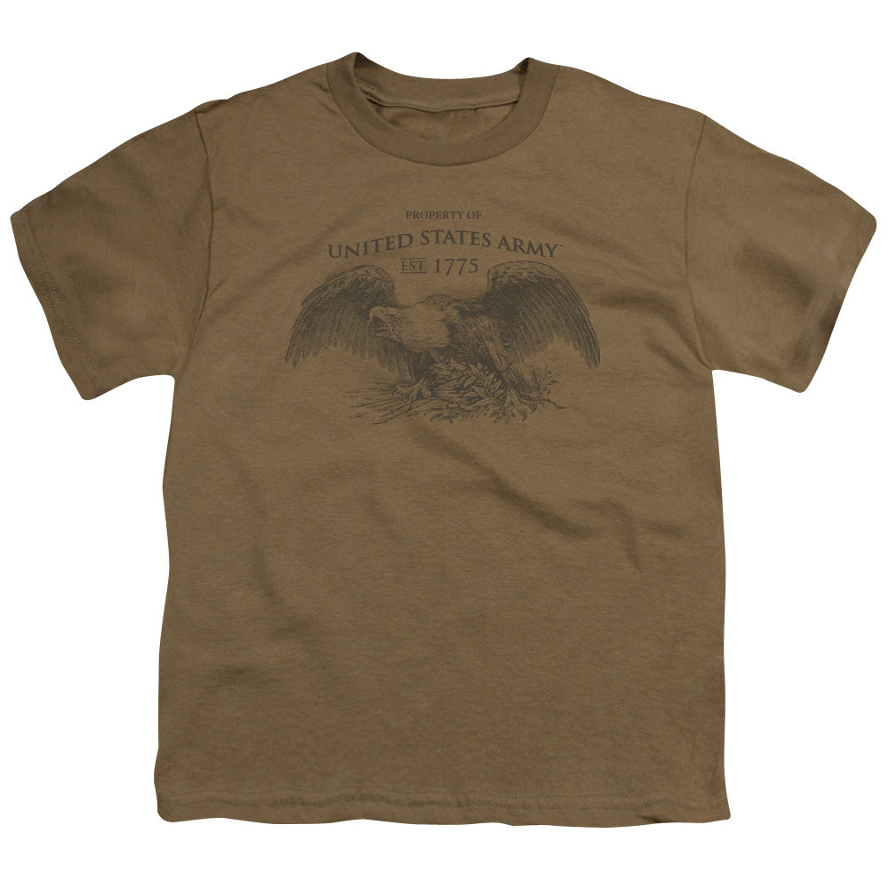 Army - Property Of - Short Sleeve Youth 18/1 - Safari Green T-shirt