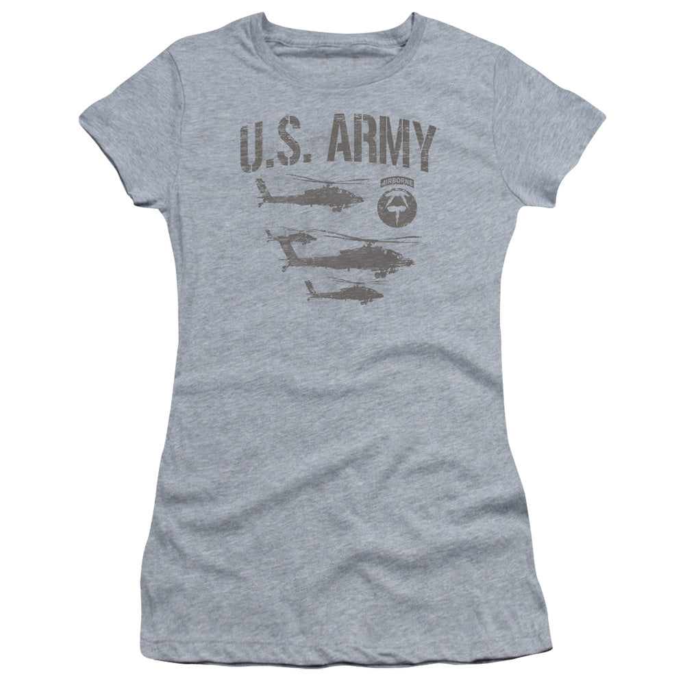 Army - Airborne - Short Sleeve Junior Sheer - Athletic Heather T-shirt