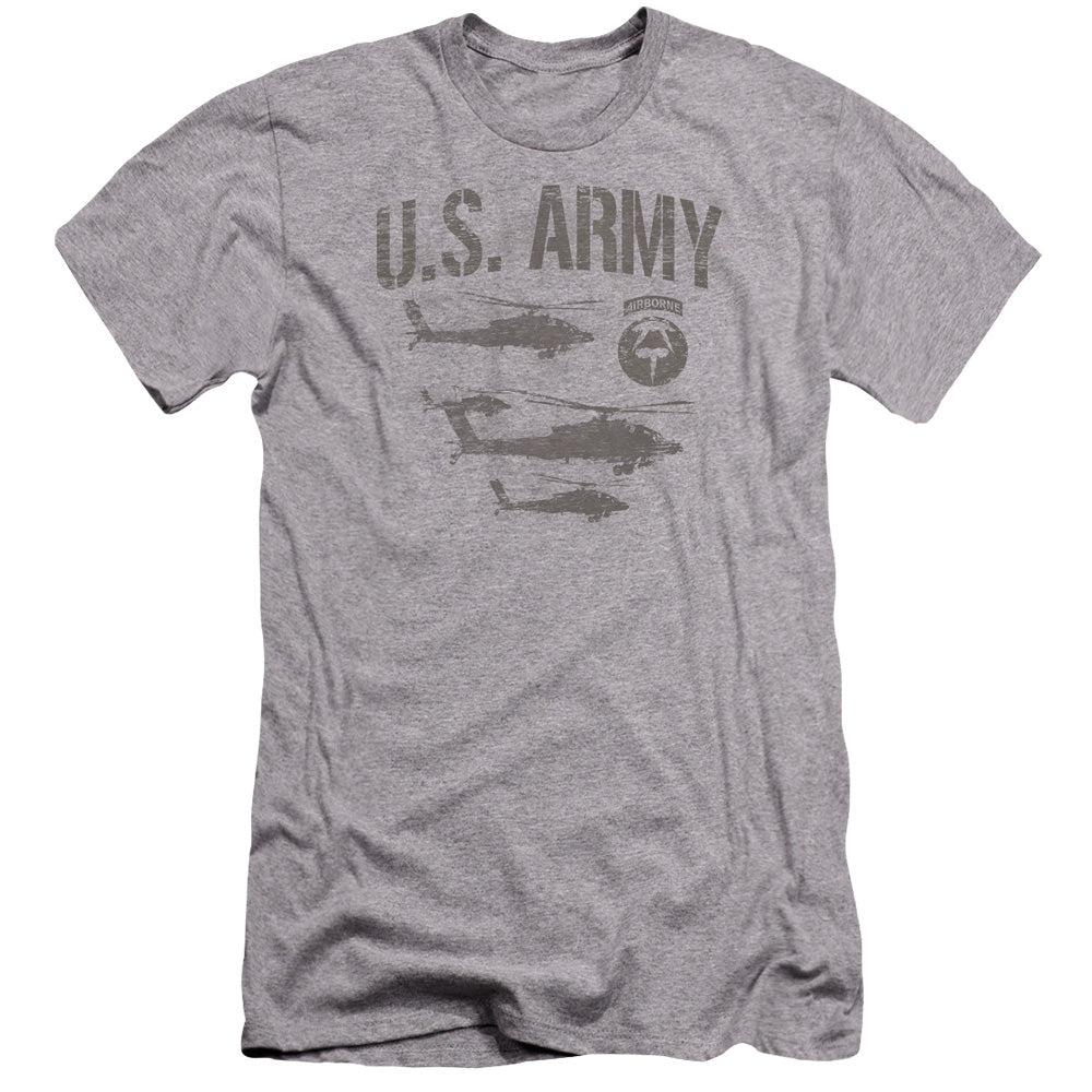 Army - Airborne-premuim Canvas Adult Slim Fit 30/1 - Athletic Heather