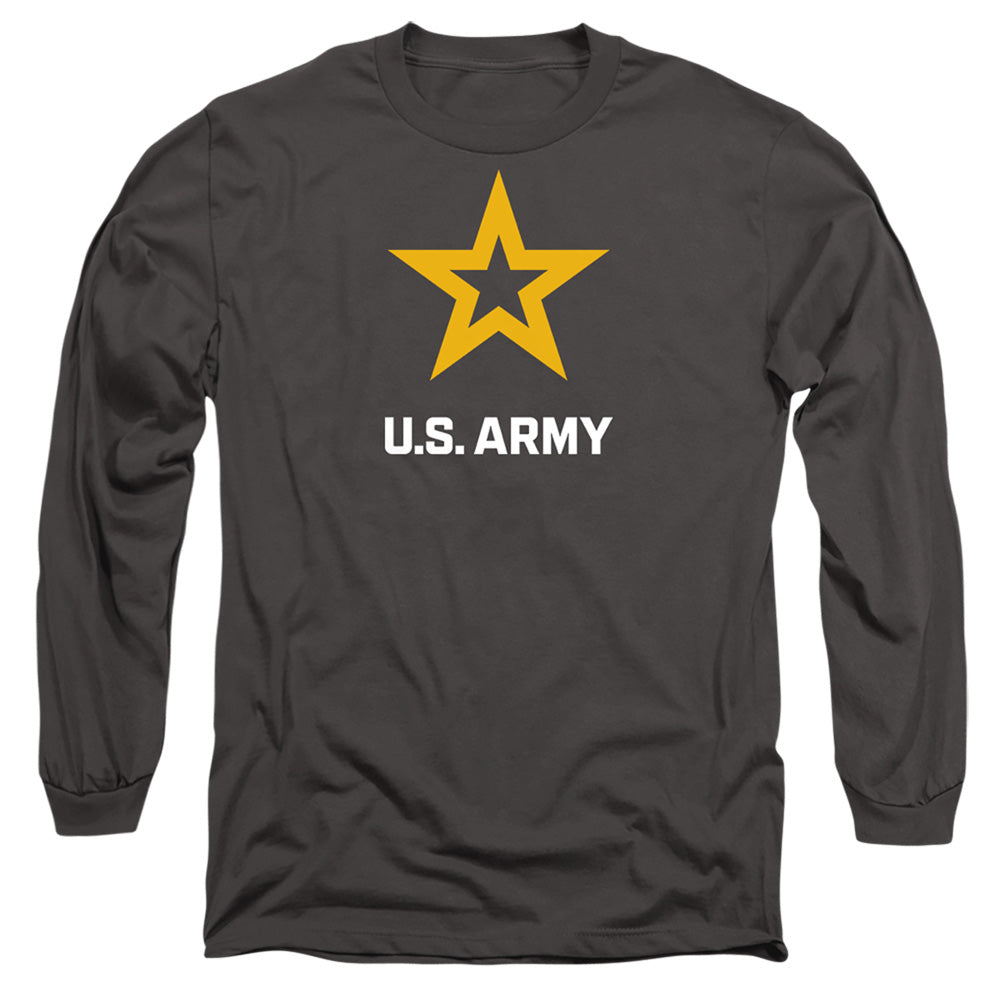 Army - Logo - Long Sleeve Adult 18/1 - Charcoal T-shirt