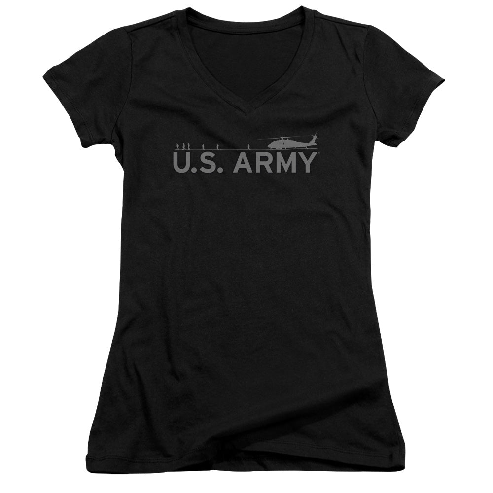Army - Helicopter - Junior V-neck - Black