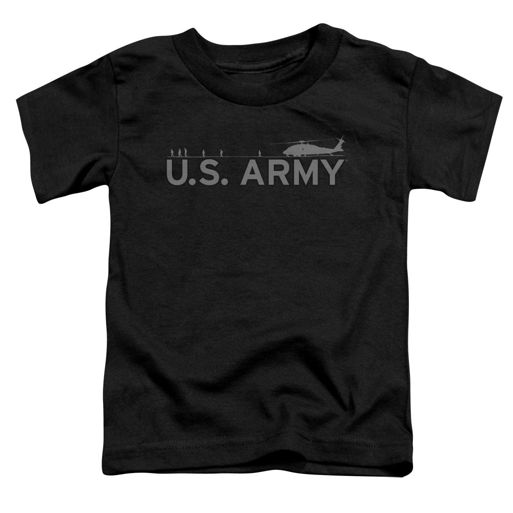 Army - Helicopter - Short Sleeve Toddler Tee - Black T-shirt