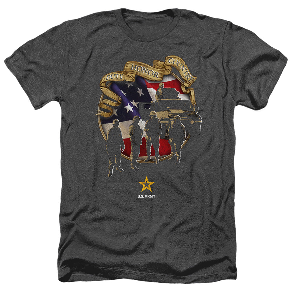 Army - Duty Honor Country - Adult Heather-black