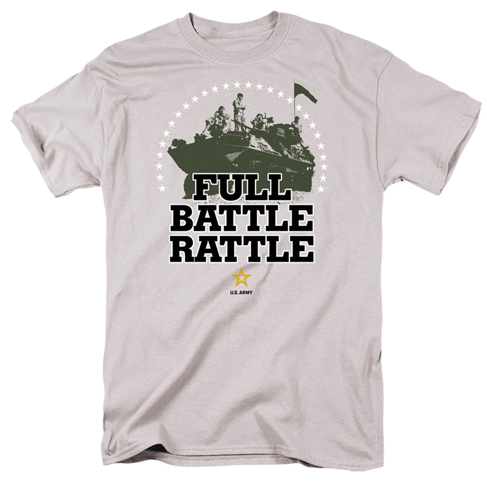 Army - Full Battle Rattle - Short Sleeve Adult 18/1 - Silver T-shirt