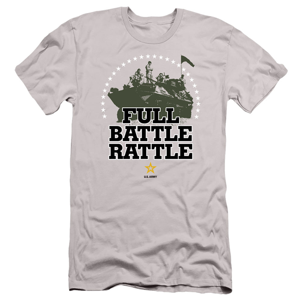 Army - Full Battle Rattle - Short Sleeve Adult 30/1 - Silver T-shirt
