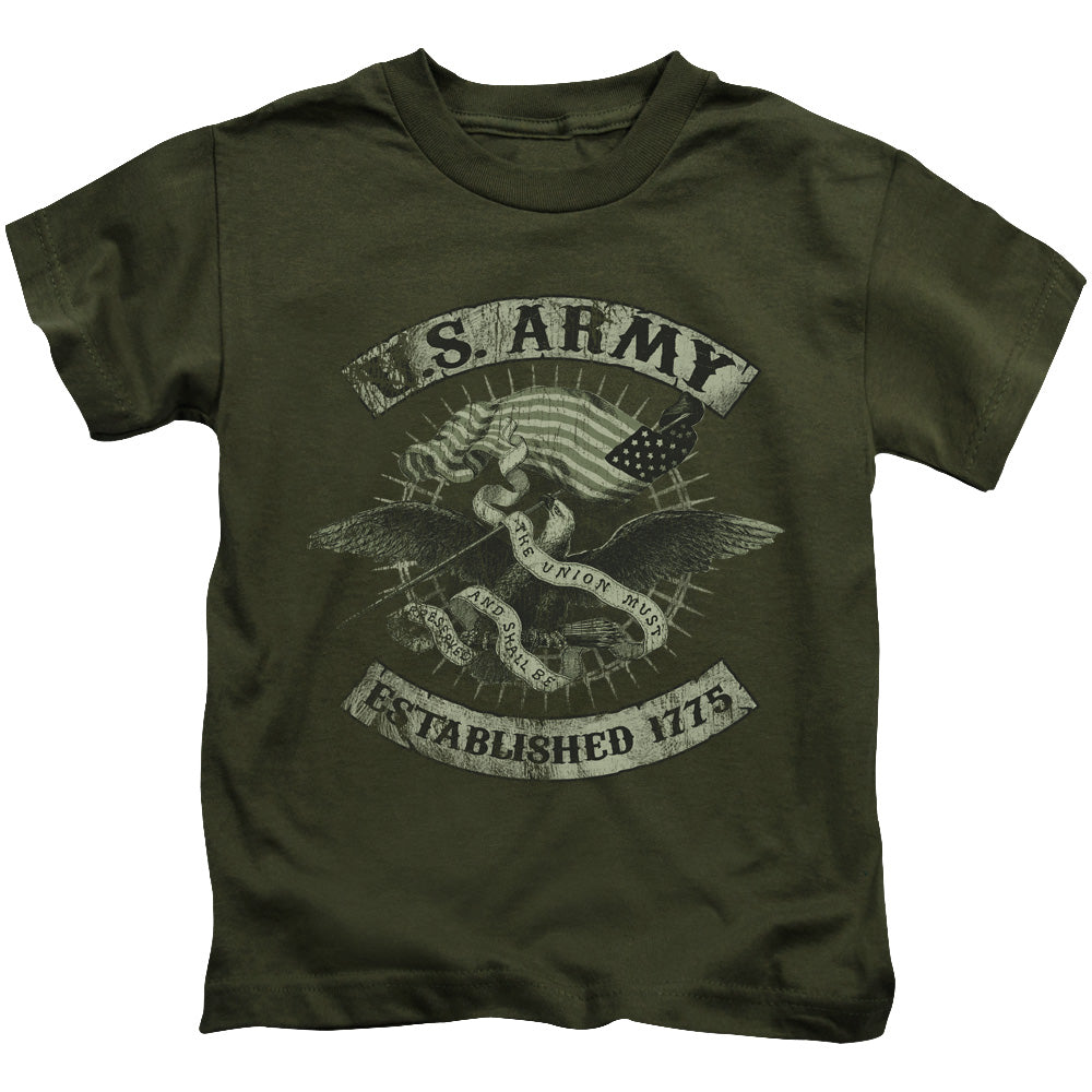 Army - Union Eagle - Short Sleeve Juvenile 18/1 - Military Green T-shirt
