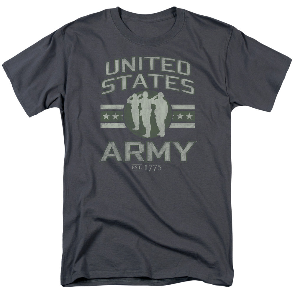 Army - United States Army - Short Sleeve Adult 18/1 - Charcoal T-shirt