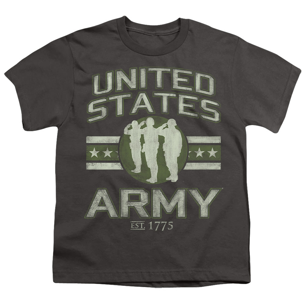 Army - United States Army - Short Sleeve Youth 18/1 - Charcoal T-shirt