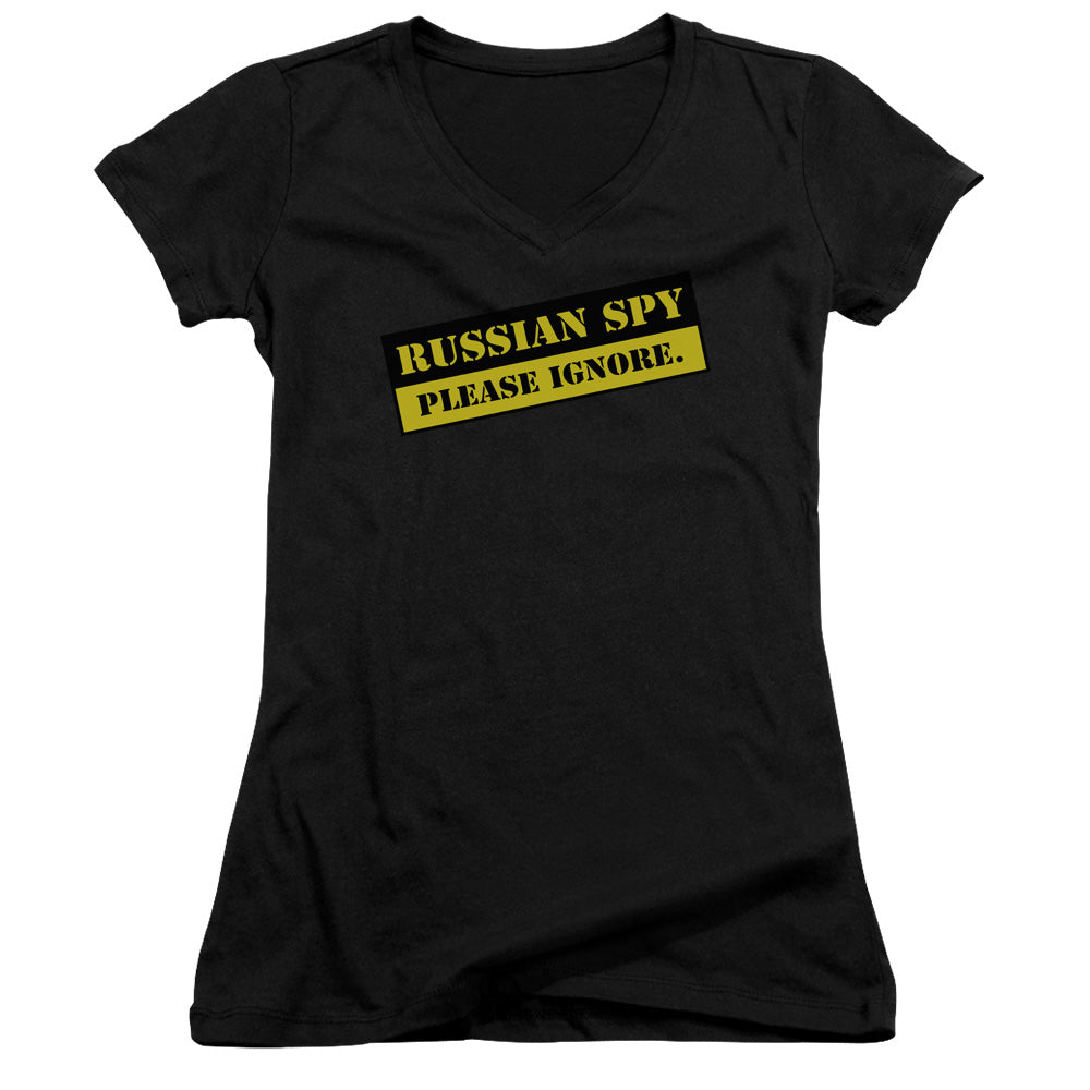 Russian Spy - Junior V-neck - Black