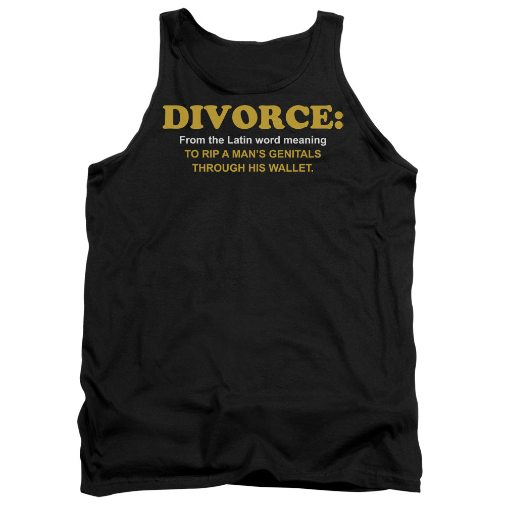 Divorce - Adult Tank - Black
