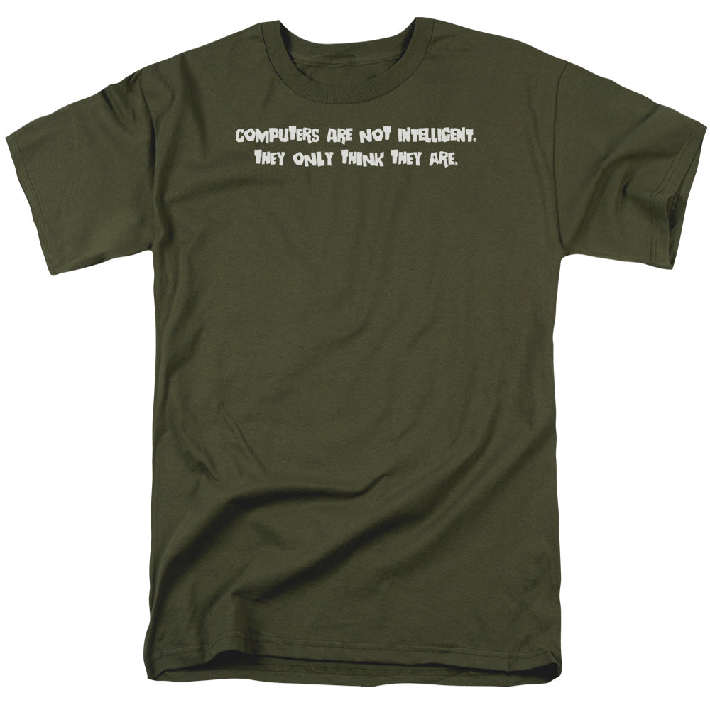 Not Intelligent - Short Sleeve Adult 18 - 1 - Military Green T-shirt